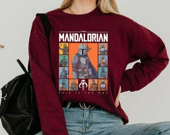 Star Wars The Mandalorian Bounty Hunter This Is The Way Komfort Farben T-Shirt, Galaxy's Edge Disneyland Star Wars Fans Geschenk Shirt
