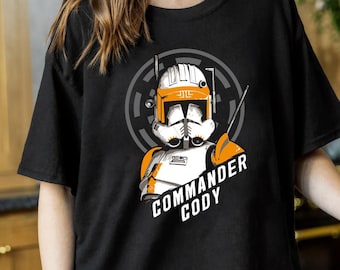 T-shirt couleurs confort du commandant Cody Clone Army de Star Wars, chemise The Clone Wars, cadeau pour les fans de Star Wars, t-shirt assorti Disneyland Galaxy's Edge
