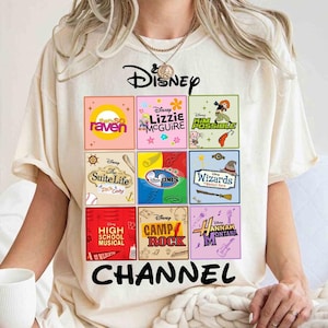 Disney Channel Filme Comfort Colors T-Shirt, Lizzie McGuire, High School Musical, Hannah Montana, Camp Rock, Disney 2000er Jahre Shirt