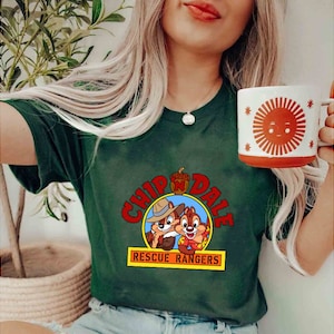 Chip &#39;n&#39; Dale Rettung Rangers Komfort Farben Shirt, Chipmunks Shirt, Magic Kingdom Urlaub Disneyland Reise Familien Urlaub T-Shirt