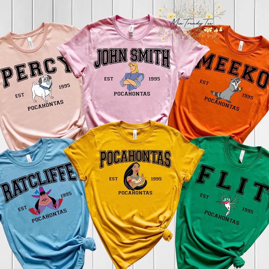 ディズニー ポカホンタス キャラクター コンフォートカラー Tシャツ