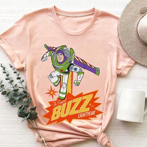 Disney Pixar Toy Story The Original Buzz Lightyear Comfort Colors T-Shirt, Magic Kingdom Disneyland Family Vacation Shirt, Birthday Gift Tee