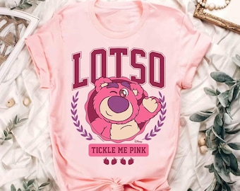 Disney Pixar Toy Story Lotso Bear Tickle Me Pink Comfort Colors T-Shirt, Magic Kingdom Disneyland Family Vacation Shirt, Birthday Gift Tee