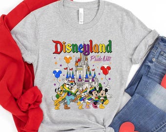 Disneyland Pride Nite Comfort Colors T-Shirt, Mickey And Friends Lgbt T-shirt, Rainbow Pride Lesbian Gay Support Tee, Disneyland Pride Trip