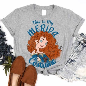 Disney Brave Movie This Is My Merida Costume Comfort Colors T-Shirt, Magic Kingdom Disneyland Family Vacation Shirt, Birthday Gift Tee
