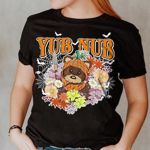 Star Wars Floral Ewok Wicket W. Warrick Yub Nub Comfort Colors T-Shirt, Ewok Endor Star Wars Tee, Galaxy&#39;s Edge Disneyland Matching Shirt