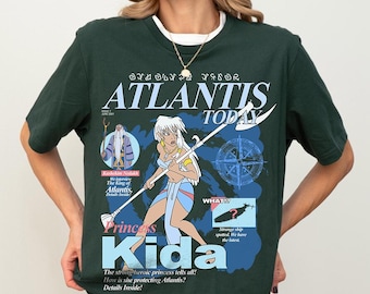 Disney Atlantis The Lost Empire Princess Kida Nouveau Poster Comfort Colors T-Shirt, WDW Magic Kingdom Disneyland Family Vacation Shirt