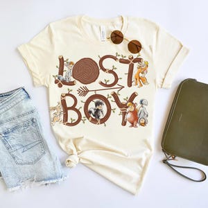 Disney Peter Pan verloren Jungen Komfort Farben T-Shirt, Rückkehr in Nimmerland, Never Land Shirt, Magic Kingdom Disneyland Familie Passendes T-Shirt