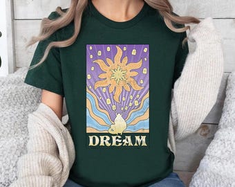 Poster Vintage Disney Rapunzel Dream Festival T-shirt Comfort Colors, Maglietta Rapunzel Disney Rapunzel, Maglietta per le vacanze a Magic Kingdom Disneyland