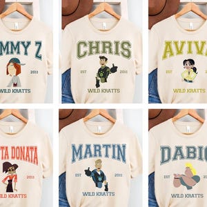 Custom Wild Kratts All Characters Comfort Colors Shirt, Wild Kratts Birthday Shirt, Magic Kingdom Disneyland Matching Tee, Birthday Boy Tee