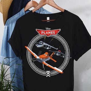 Camiseta de Disney Planes Dusty Crophopper con Bravo y Echo, colores cómodos, camiseta a juego para vacaciones familiares en Magic Kingdom Disneyland