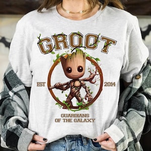 Marvel Guardians Of The Galaxy Baby Groot Comfort Colors T-Shirt, I Am Groot Tee, WDW Epcot Theme Park, Disneyland Family Trip Matching Tee