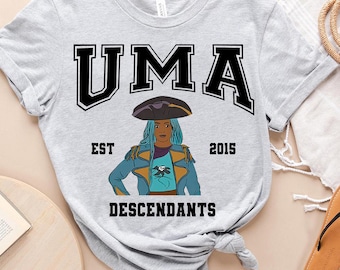 Descendants Uma Est 2015 Graphic Portrait Comfort Colors T-Shirt, Magic Kingdom Disneyland Family Vacation Shirt, Birthday Gift Tee