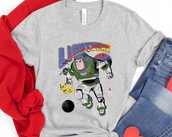 Retro Disney Pixar Toy Story Buzz Lightyear Space Ranger Comfort Colors T-Shirt, WDW Epcot Theme Park, Magic Kingdom Disneyland Matching Tee