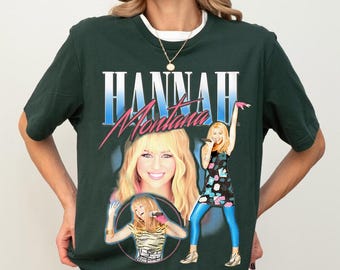 Disney Channel Hannah Montana 90s Retro Style Comfort Colors Shirt, Hannah Montana Fan Gift, Magic Kingdom Disneyland Family Matching Tee