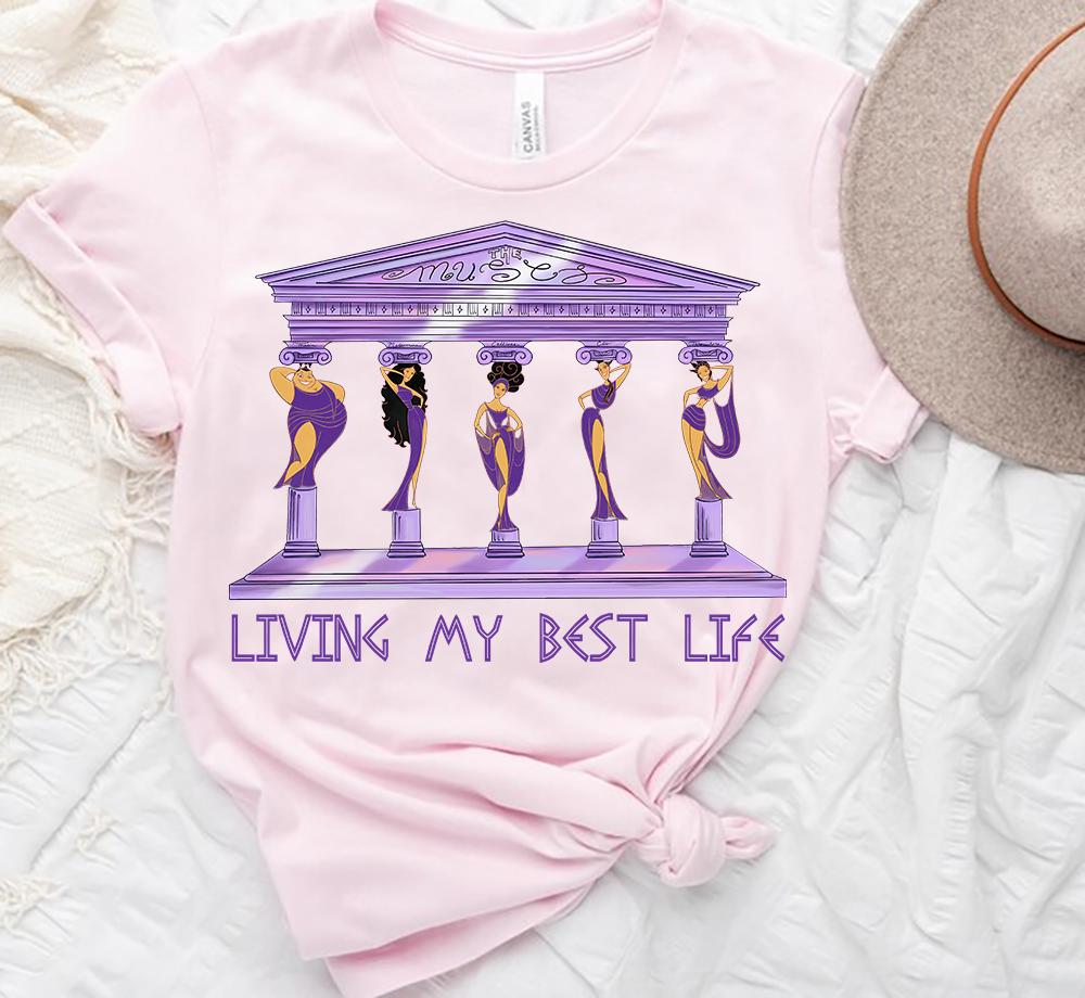 Disney Hercules Diva The Muses Comfort Colors T-Shirt, Living My Best Life Tee, Magic Kingdom Disneyland Vacation Shirt, Birthday Gift Tee