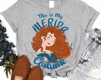 Disney Brave Movie This Is My Merida Costume Comfort Colors T-shirt, Magic Kingdom Disneyland Family Vacation Shirt, Urodzinowy prezent Tee