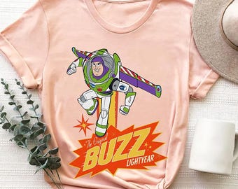 Disney Pixar Toy Story The Original Buzz Lightyear Comfort Colors T-shirt, Magic Kingdom Disneyland familievakantie shirt, T-shirt verjaardagscadeau