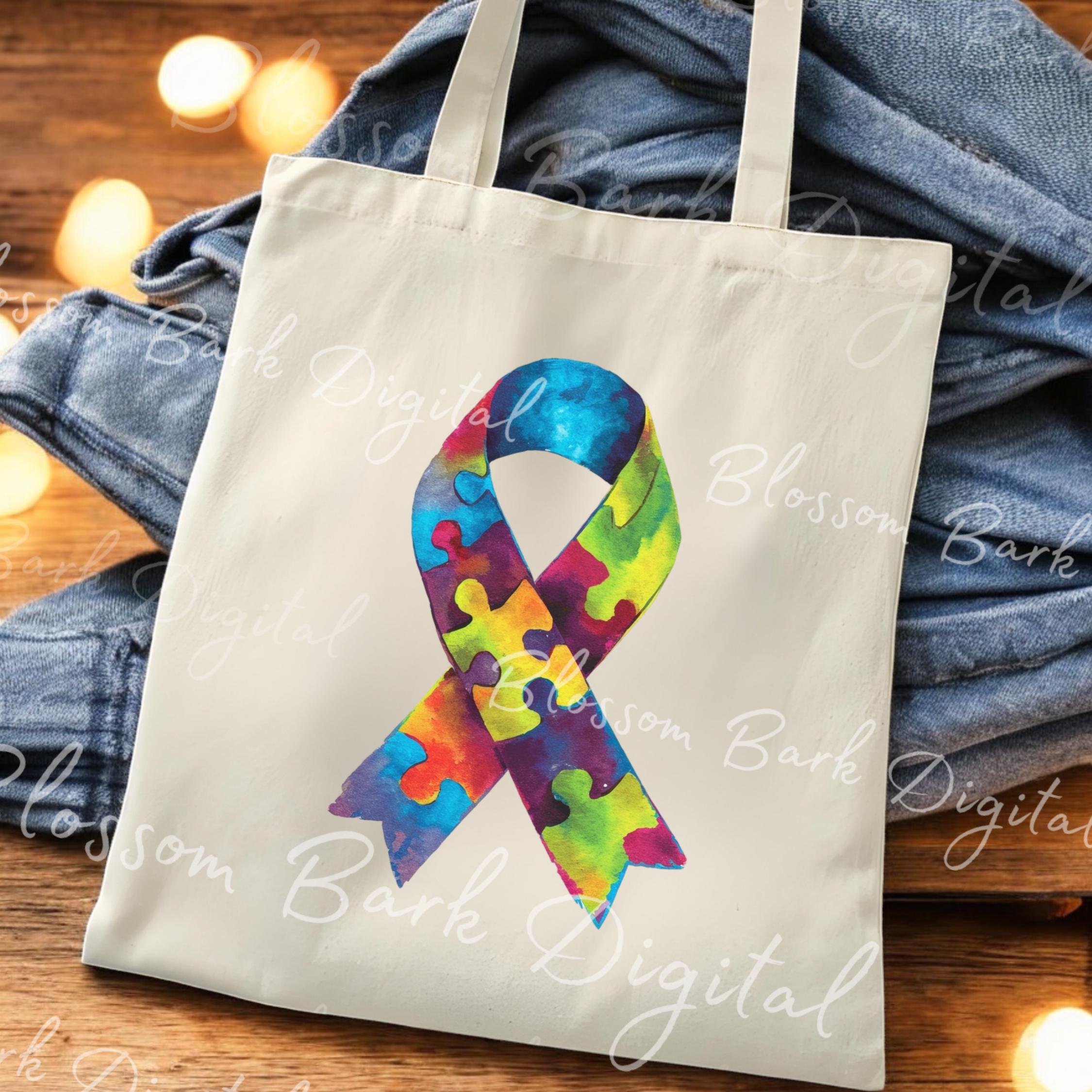 Digital Autism Puzzle Ribbon PNG Autism Awareness Png - Autism Ribbon ...