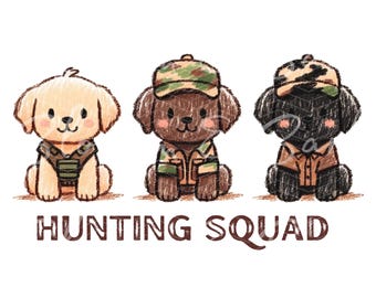 Digital Cute Labrador Squad PNG Dog Mom PNG - Hunting Dog PNG - Download for Cute Labrador Retriever Dog Shirt Sublimation, Instant Download
