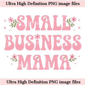 Digitale kleine onderneming PNG werkende moeder baas - leuke ondernemer PNG - logo downloaden voor winkelbord en shirtsublimatie - commercieel gebruik