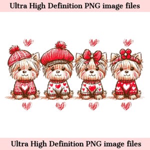 Digital Cute Christmas Yorkshire Terrier PNG Yorkie Dog Mom PNG - Dog Art PNG - Download for Cute Yorkie Shirt Sublimation - Instant File