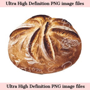 PNG de masa madre digital Pan de masa madre simple PNG, Descarga de imágenes prediseñadas para el diario y el logotipo de Cottage Bakery, Seguro para uso comercial