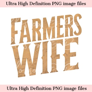 Digital Farmers Wife PNG - Fique em casa PNG - Download instantâneo para Simple Living camisa para esposa e mãe de fazenda - seguro para uso comercial