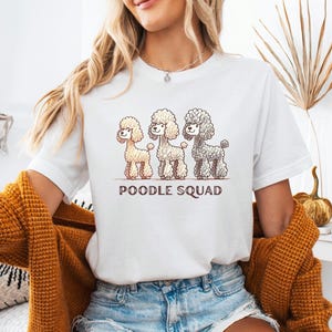 Standard Poodle Squad T-shirt, Unisex Fit, Poodle Dog Mama Shirt Women, Cute Poodle Dog Present for Dog owner, Fur Mama Tee Shirt Gift