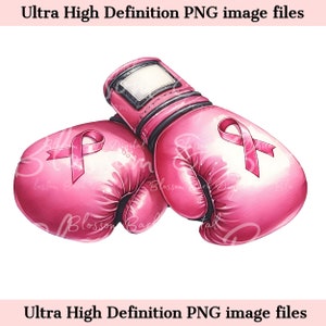デジタル キャンサー ウォリアー ボクシング グローブ PNG 水彩 乳がん PNG - ピンクのがん啓発昇華用にダウンロード - 商用利用