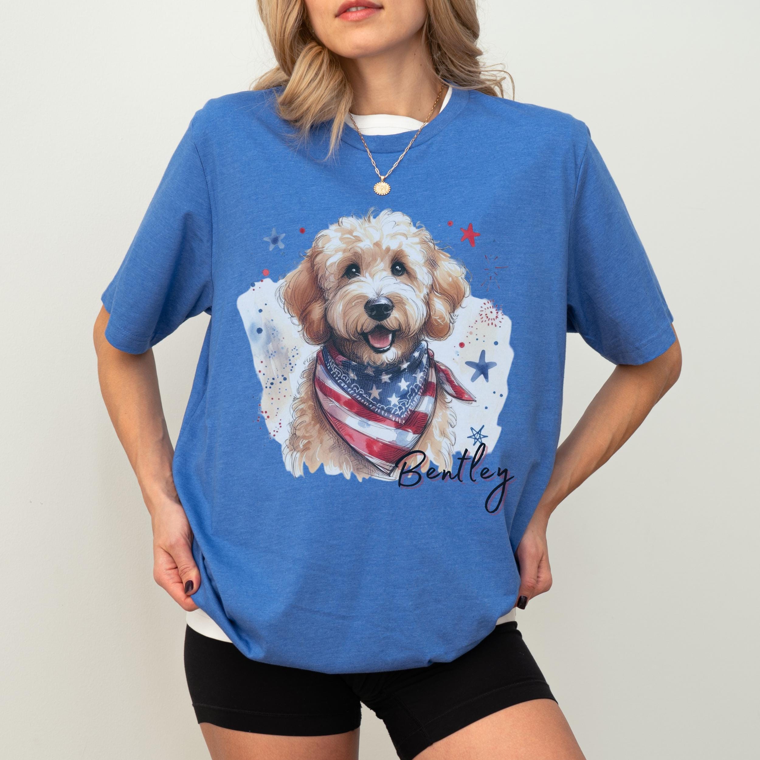 Custom Goldendoodle Dog T-shirt - Personalized Name Unisex Shirt ...