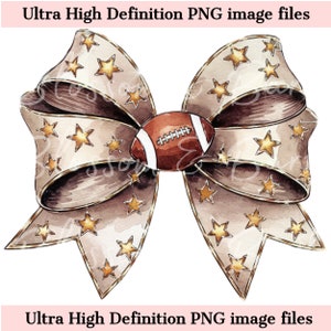 Digital - Western Football PNG, American Football PNG, Football Mama, Sublimationsdesign für Girly Football Season Png, Schleife Png, Football