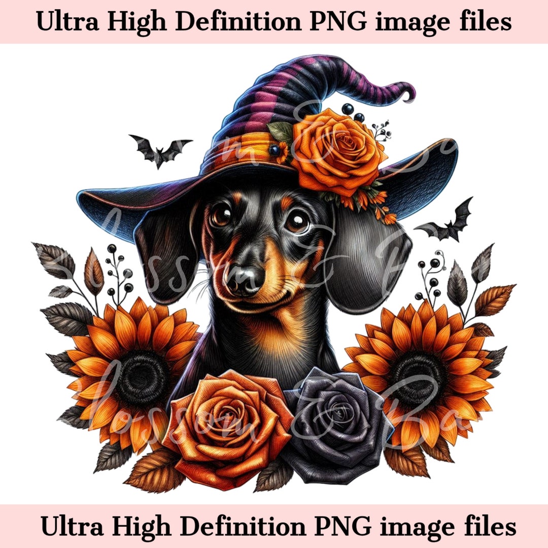 Digital Dachshund Dog PNG - Halloween PNG Instant Download for Dog ...
