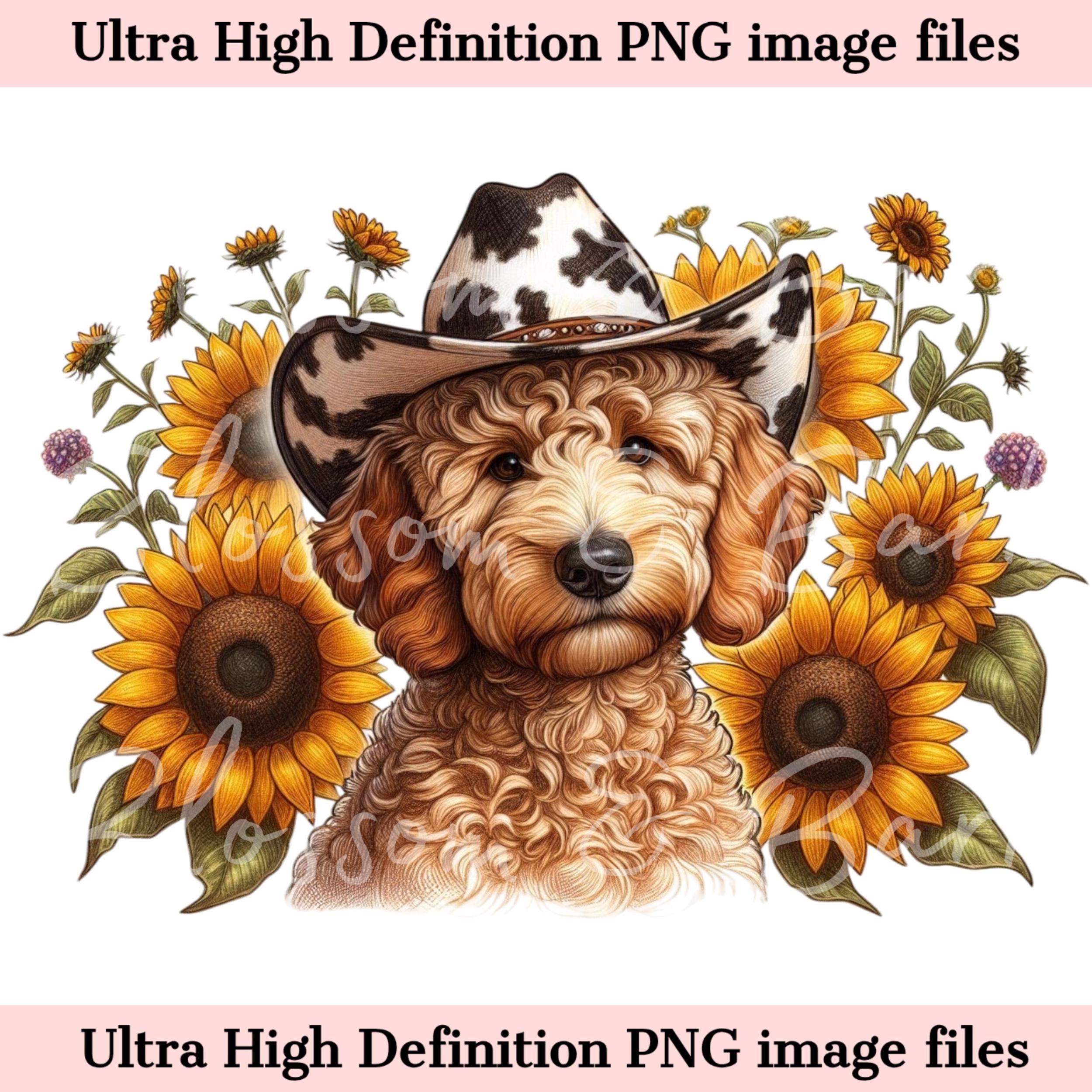 Digital Goldendoodle PNG Beautiful Golden Doodle Dog PNG - Dog Art PNG ...