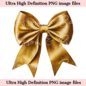 Digital Mustard Bow PNG Simple Coquette PNG - Clip Art Download for Journaling Digital Sticker File for Planner - Safe for Commercial Use