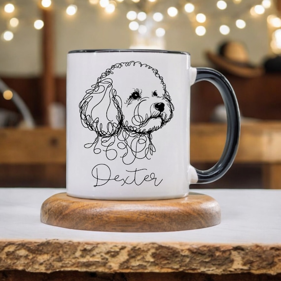 Mug Chien Caniche Marrant - Cadeau Fun - Tasse Céramique Blanche C130 - Neuf