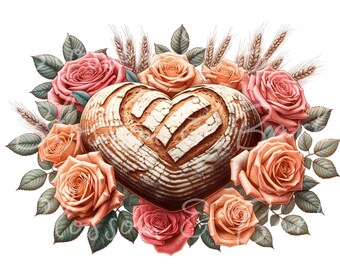 Digital - Sourdough Bread PNG File - In my Sourdough Digital Download - Baking and Bread making Art Instant Download for Decor and Craft