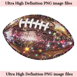 Digital - Retro Touchdown PNG, Glitter Football PNG, Football Mama, Sublimationsdesign für Girly Football Season Png, Sparkle Png, Football