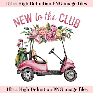 ゴルフガール PNG - 即時ダウンロード - かわいいカートガールシャツとタンブラー昇華用ゴルフ妻 PNG - 商用利用可能なサマーゴルフ PNG