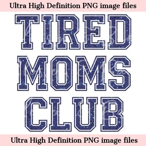 Numérique Fated Moms Club PNG - maman PNG - téléchargement immédiat pour police avec fausses paillettes chemise maman pour maman du millénaire déséquilibrée - sans danger pour les publicités