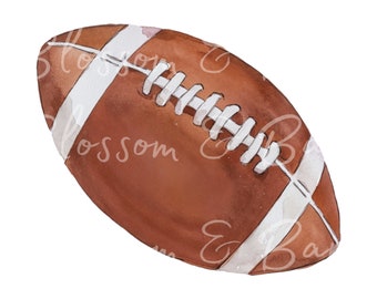 Digital Football PNG Simple Football Season PNG - Clip Art Download for Journaling, Digital Sticker for Planner - Safe for Commercial Use