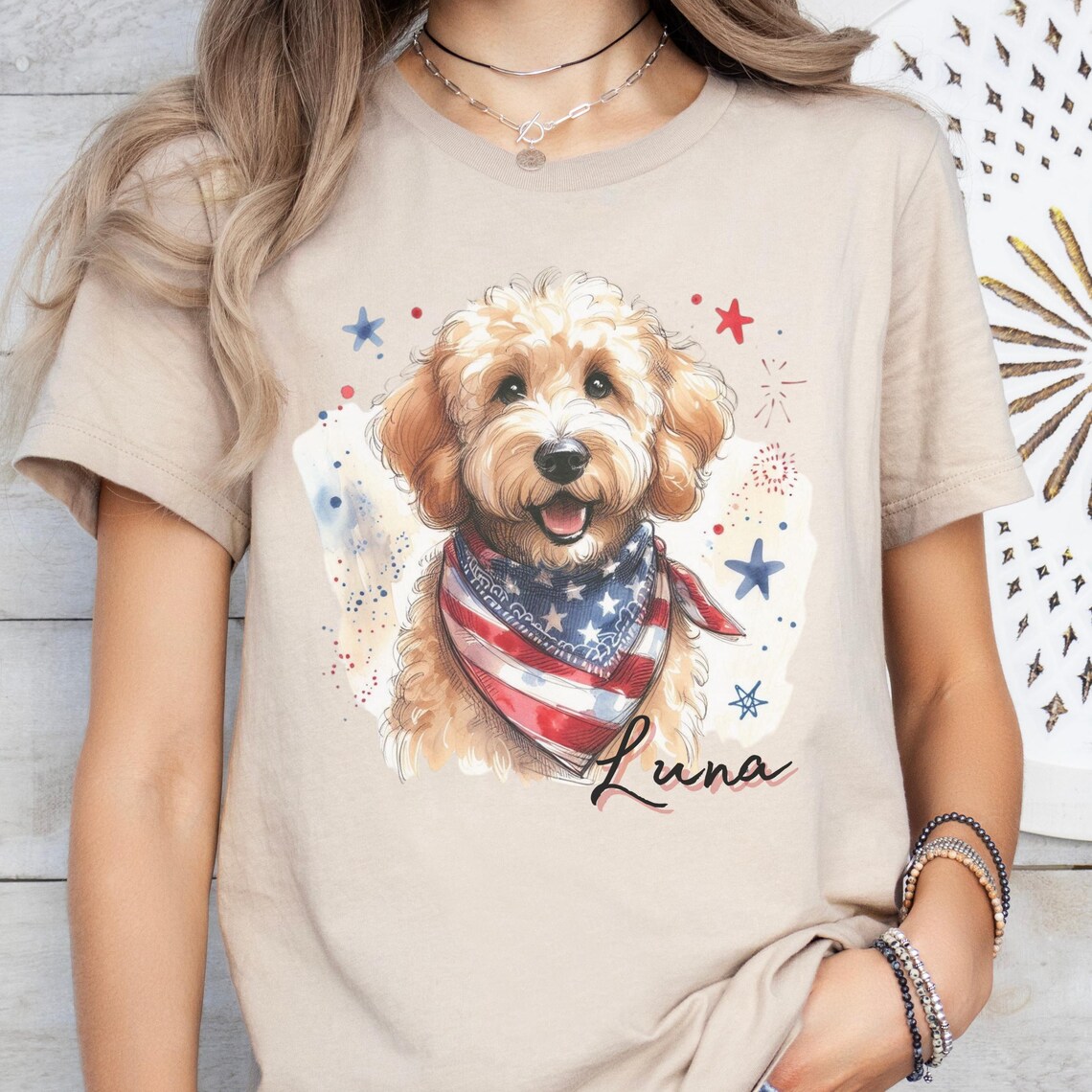 Custom Goldendoodle Dog T-shirt - Personalized Name Unisex Shirt ...