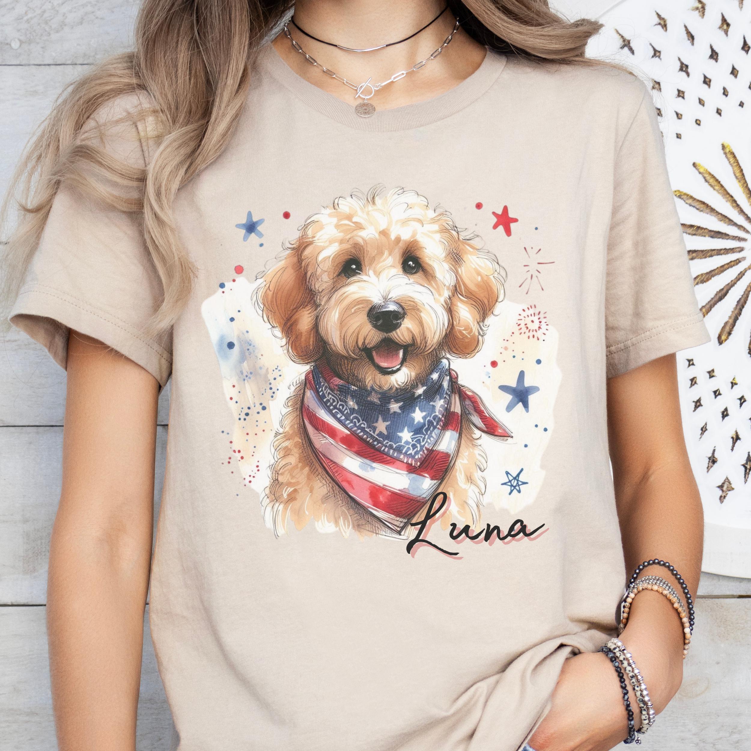 Custom Goldendoodle Dog T-shirt - Personalized Name Unisex Shirt ...