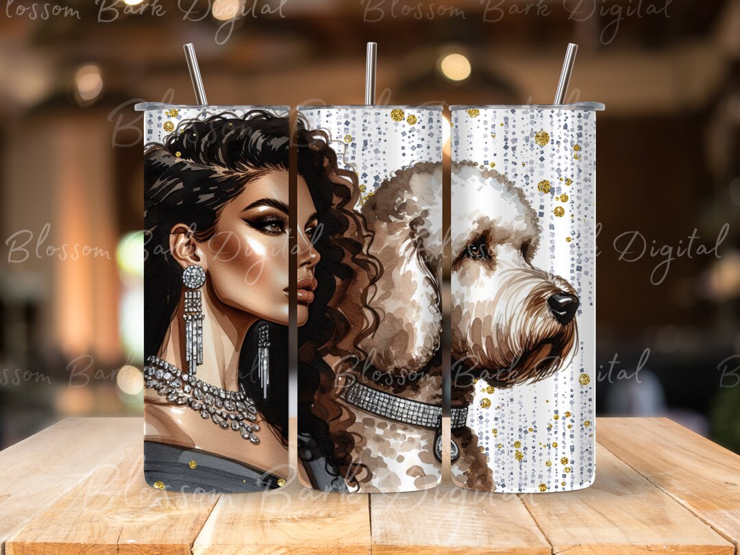 Digital - Beautiful Goldendoodle Dog Wrap - 20 Oz Tumbler Dog ...
