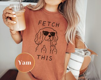 Camiseta con el Cavalier King Charles Spaniel - Divertida camiseta para padres de perros, camiseta gráfica Comfort Colors®