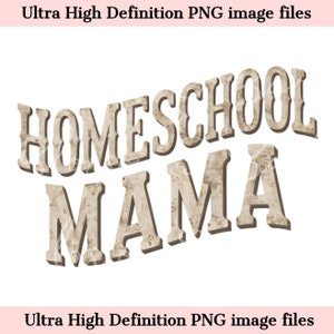 Digital Homeschool PNG - homeschool mama PNG - Download instantâneo para Simple Living camisa para mãe que ensina em casa - seguro para uso comercial