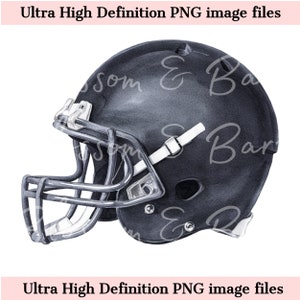 Capacete de futebol preto digital PNG Temporada de futebol simples PNG - Download de clipart de esportes de outono para registro no diário, adesivo digital para planejador