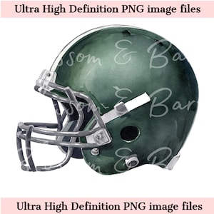 Digitaler grüner Football Helm PNG Einfache Fußball Saison PNG - Herbst Sport Mannschaft Clip Art Download für Journaling, digitale Aufkleber für Planer
