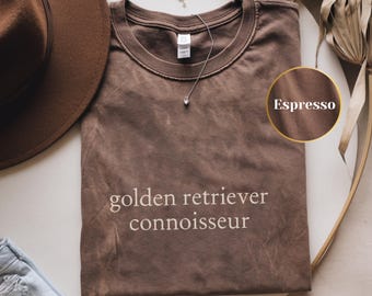 Maglietta Golden Retriever Connoisseur - Comfort Colors® Maglietta Golden Retriever Mom, Maglietta divertente per amanti dei cani, Regalo per toelettatori di cani
