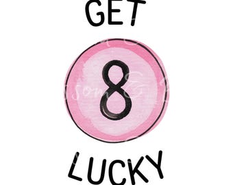 Digital - Cute Magic 8 Ball PNG - Instant Download for Retro Girly shirt - Pink Disco PNG for shirt sublimation - safe for commercial use